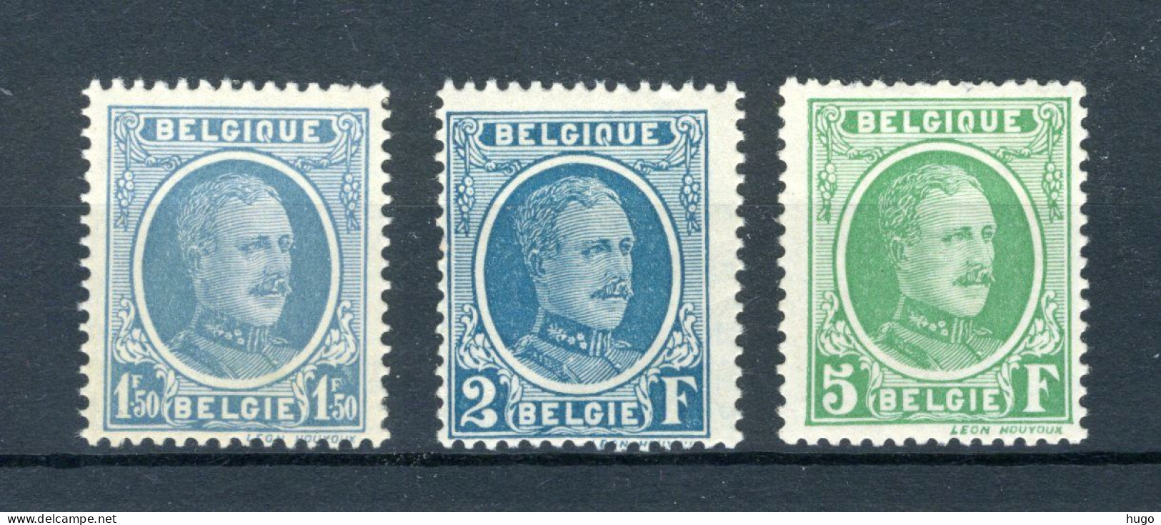 (B) 207/209 MNH 1922 - Z.M. Koning Albert 1 - 1922-1927 Houyoux