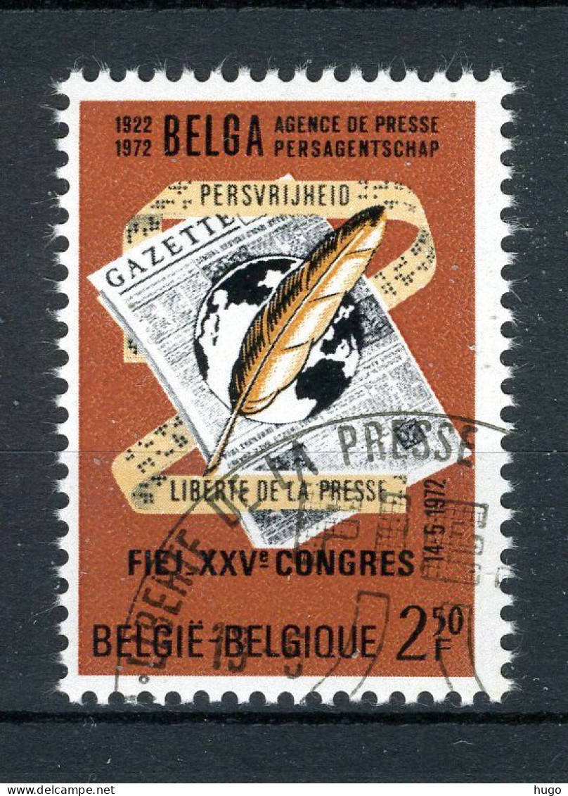 (B) 1625 MH FDC 1972 - 50 Jaar Persagentschap, Belga. - Ongebruikt