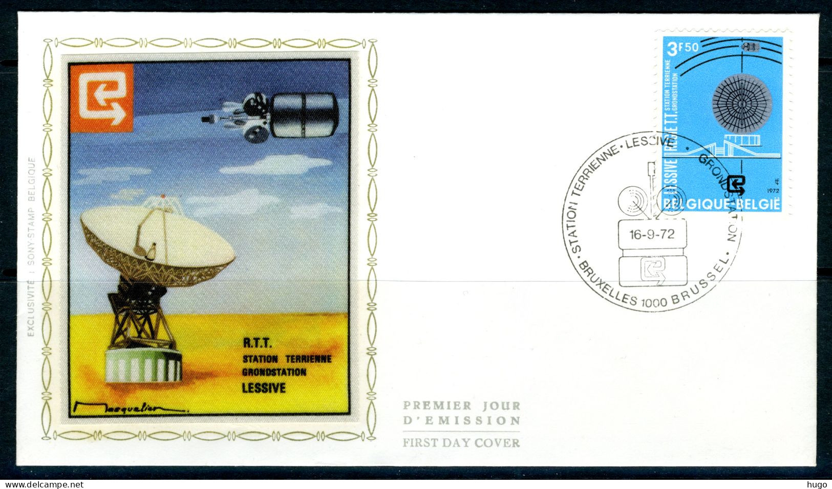 (B) 1640 FDC Z/s 1972 - Grondstation Te Lessive - 1971-1980