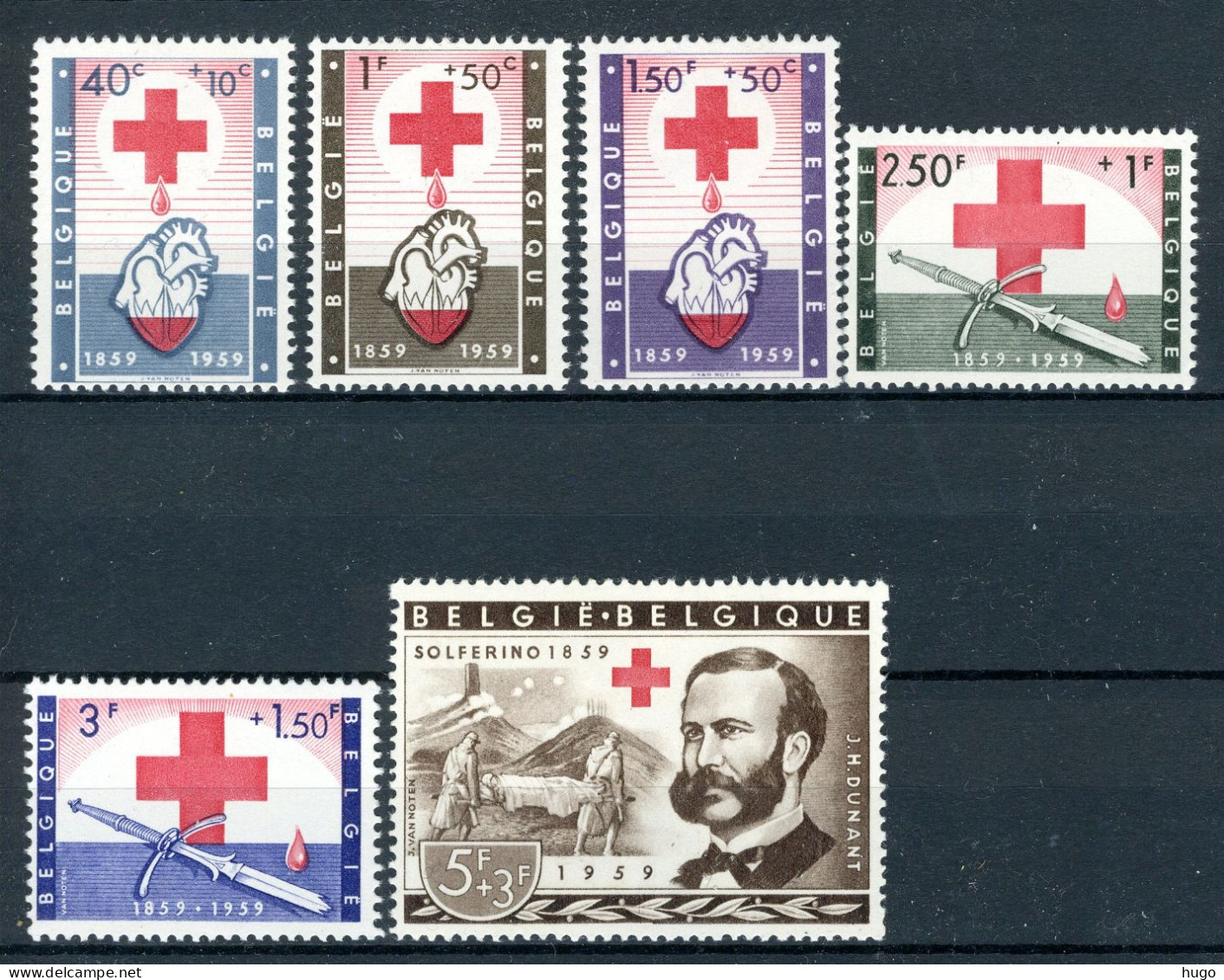 (B) 1096/1101 MNH 1959 - Ten Voordele Van Het Rode Kruis. - 1 - Neufs