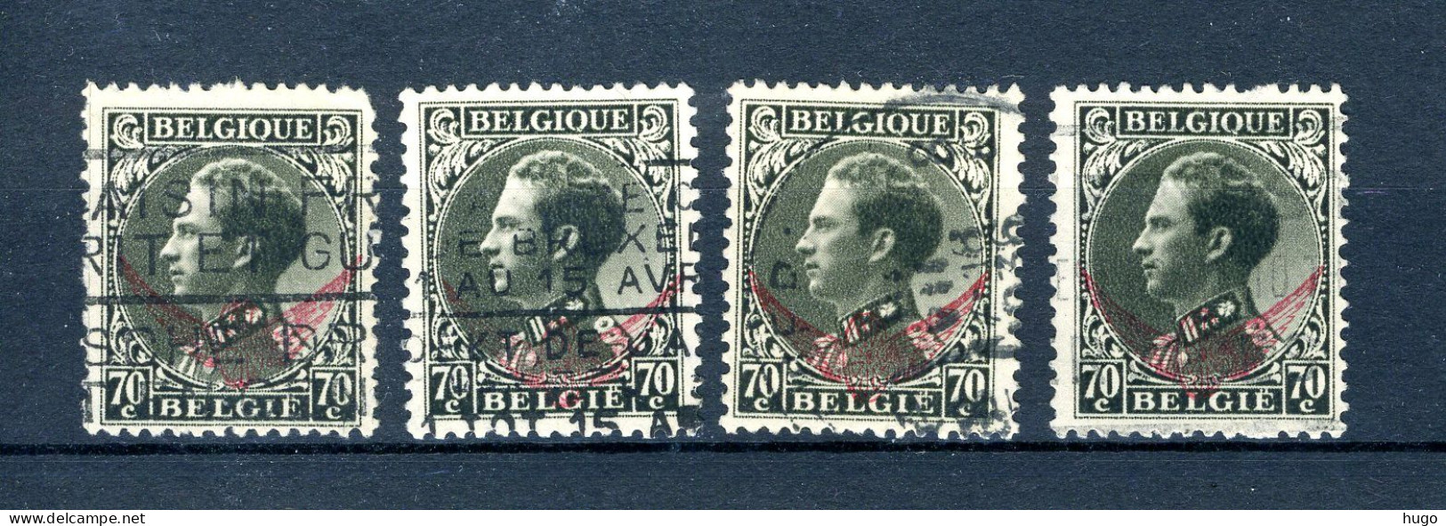 (B) S19 Gestempeld 1935 - Type Leopold III (4 St.) - Other & Unclassified