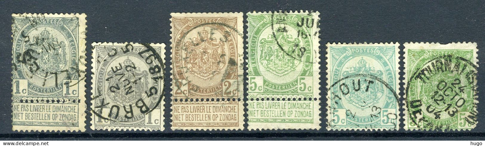 (B) Jaar 1907 Gestempeld (81-83) -6 - 1893-1907 Armoiries