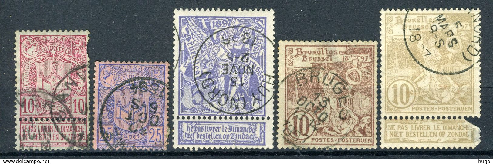 (B) Jaar 1894-1896 Gestempeld (69-73) -10 - 1894-1896 Expositions