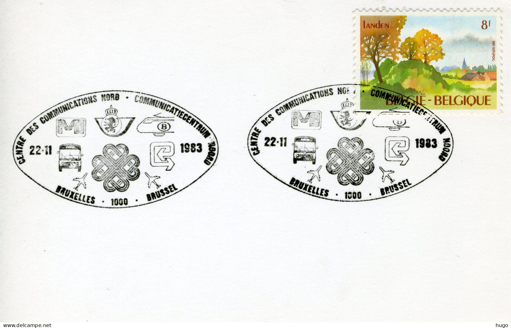 (B) FDC Kaart 1983  2097 - Toeristische Uitgifte. - Covers & Documents