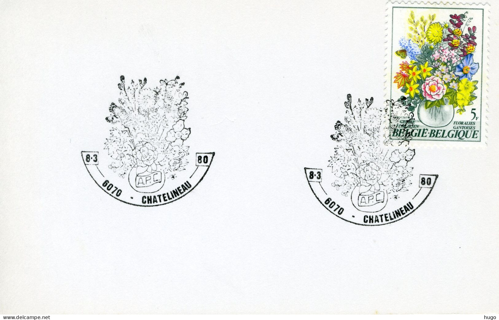 (B) FDC Kaart 1980  1966 - Gentse Floraliën VI - 1 - Lettres & Documents