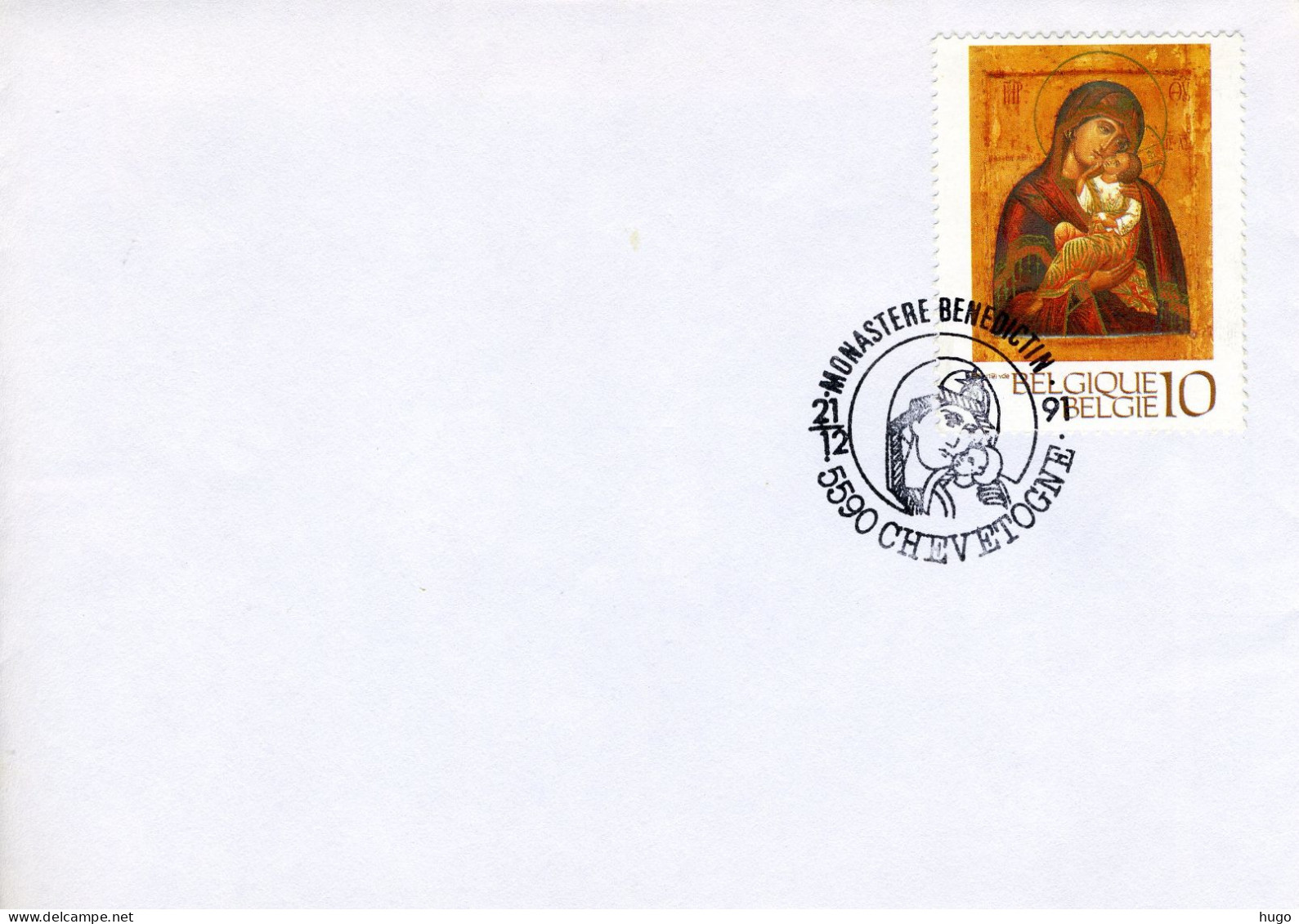 (B) FDC Envelop 1991  2437 - Kerstmis - Covers & Documents