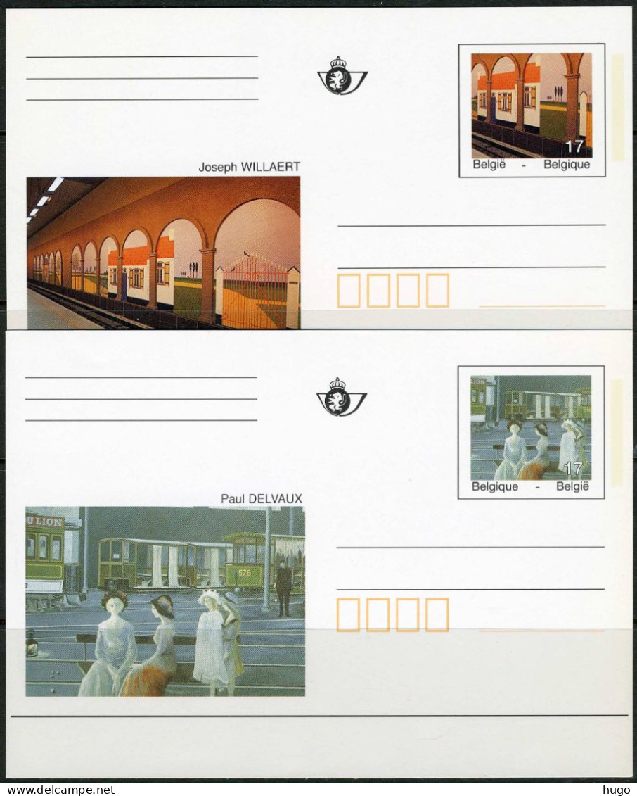 (B) BK52/53 1997 - Kunstwerken Uit De Brusselse Metro - 1 - Cartes Postales Illustrées (1971-2014) [BK]