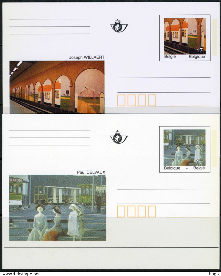 (B) BK52/53 1997 - Kunstwerken Uit De Brusselse Metro - Illustrated Postcards (1971-2014) [BK]