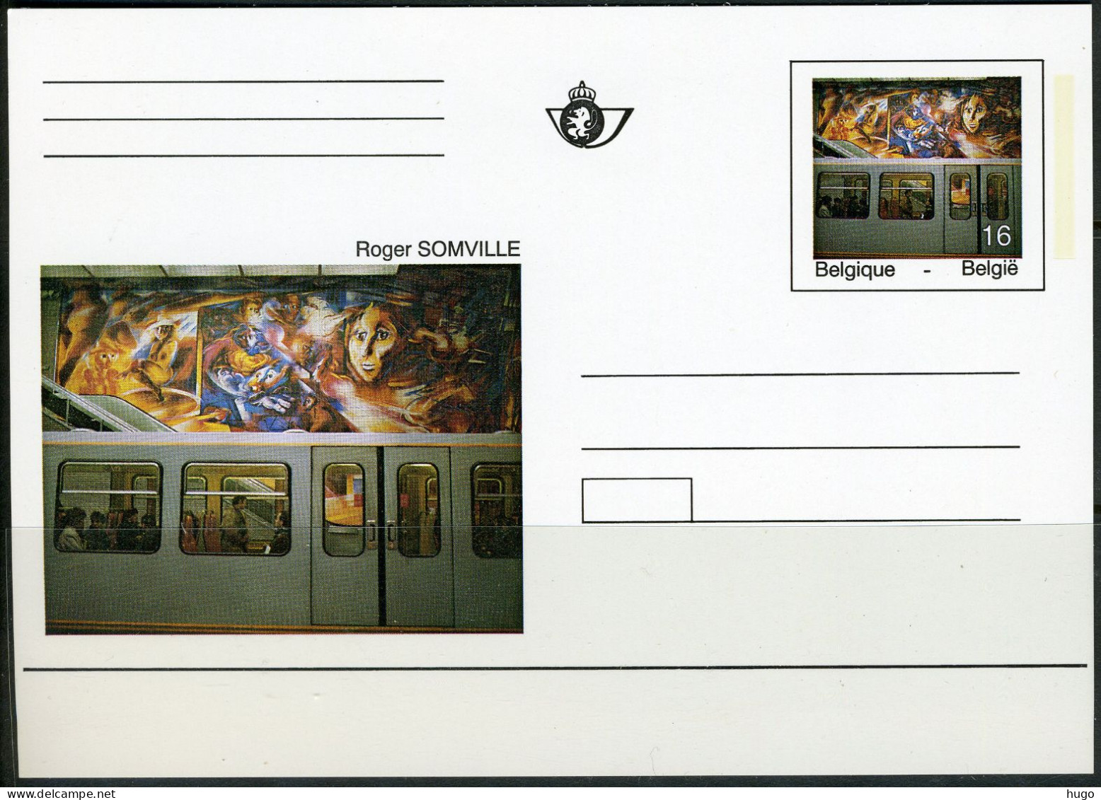 (B) BK46 1994 - Kunstwerken Uit De Brusselse Metro - Illustrierte Postkarten (1971-2014) [BK]