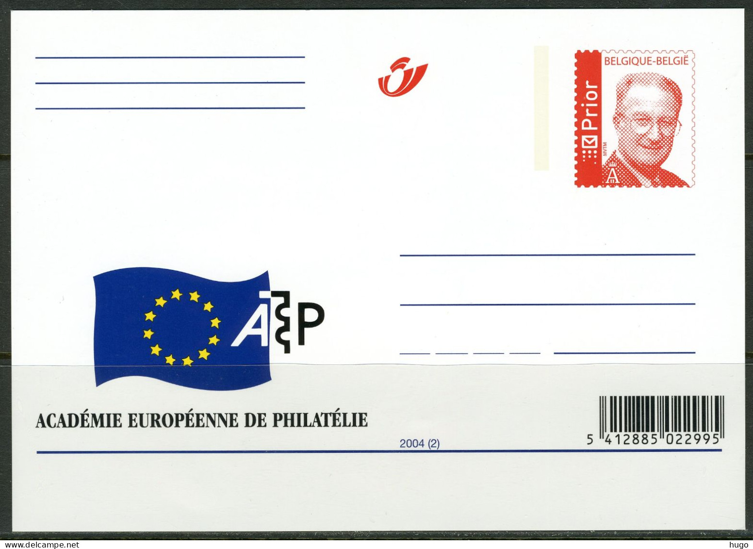 (B) België Briefkaart  2004(2) - Académie Européenne De Philatélie - Cartes Postales Illustrées (1971-2014) [BK]