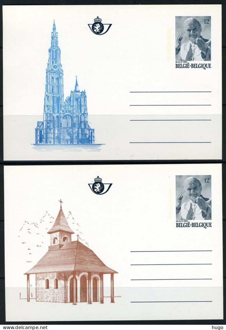 (B) BK34/38 1985 - Bezoek Aan België Van Paus Johannes-Paulus II - Illustrated Postcards (1971-2014) [BK]