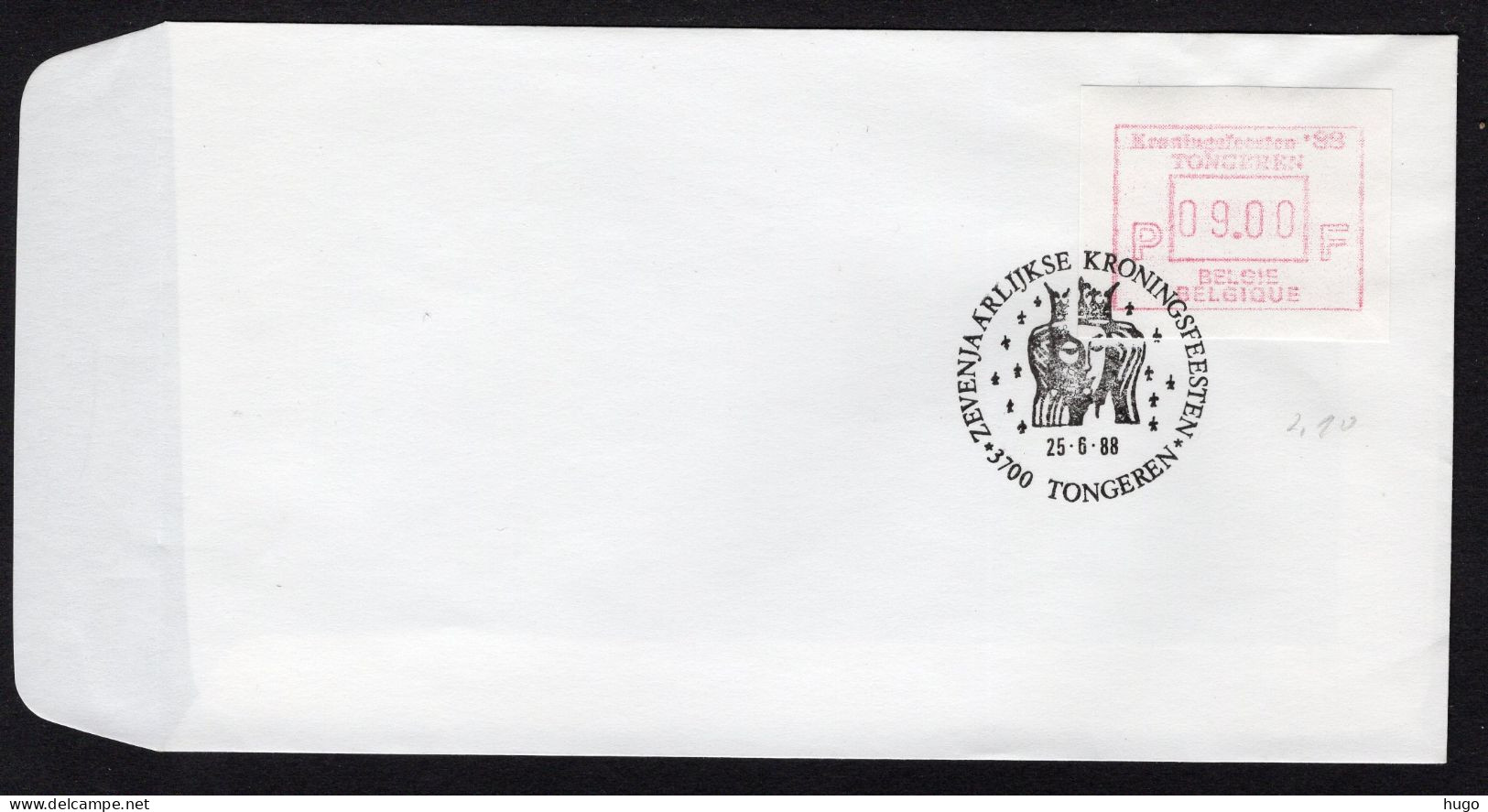 (B) ATM71 FDC Envelop 1988 - Kroningfeesten '88 9 BEF - Altri & Non Classificati