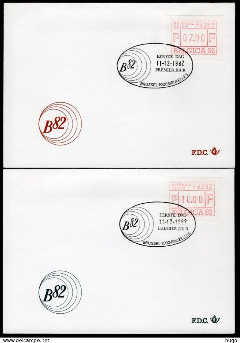 (B) ATM6A FDC Envelop 1982 - Belgica 82 - 7-10 BEF - Other & Unclassified
