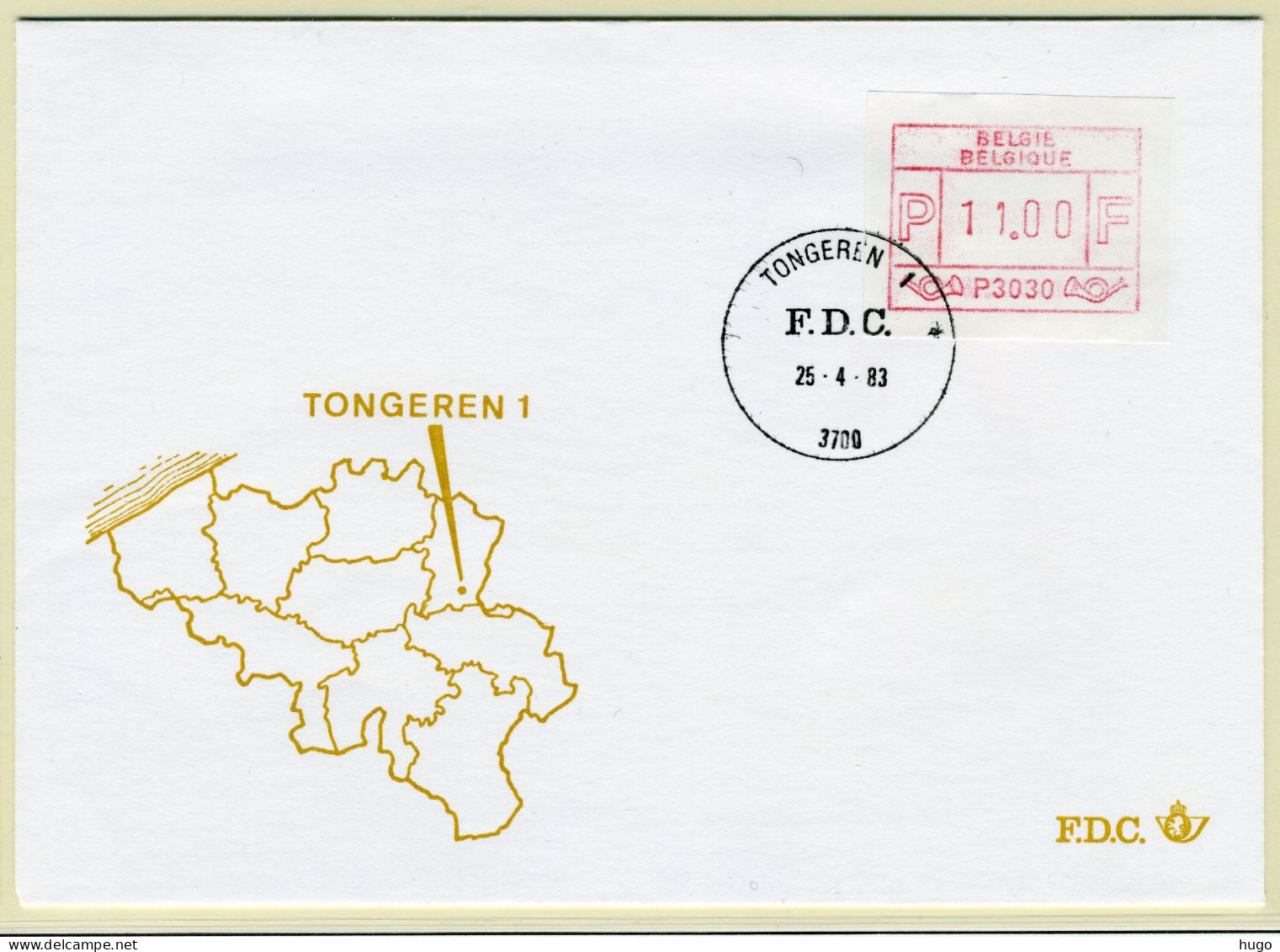 (B) ATM30 FDC Envelop 1983 - Tongeren 1 (P3030) - Other & Unclassified