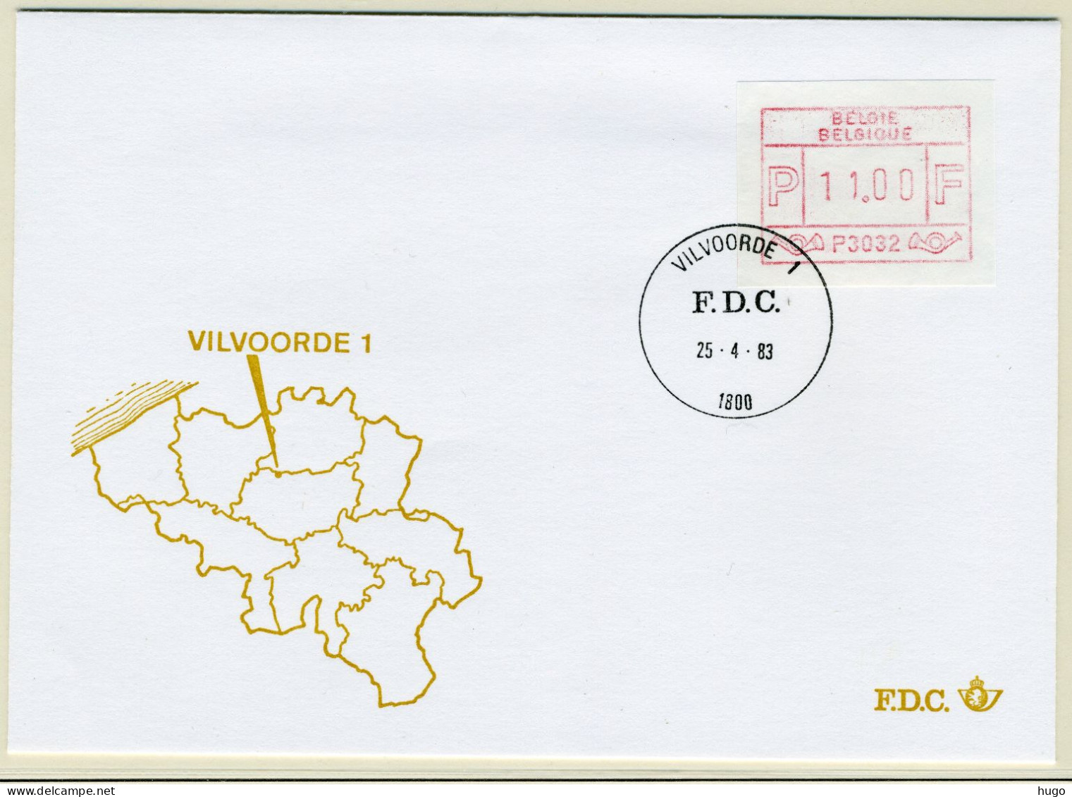 (B) ATM32 FDC Envelop 1983 - Vilvoorde 1 (P3032) - Autres & Non Classés