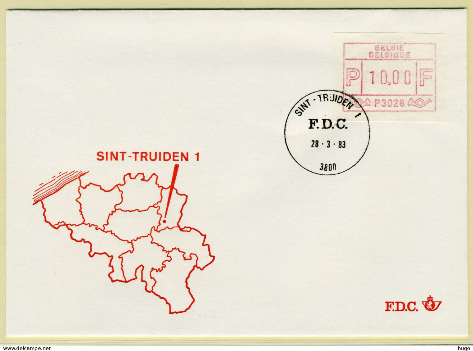 (B) ATM28 FDC Envelop 1983 - Sint-Truiden 1 (P3028) - Autres & Non Classés