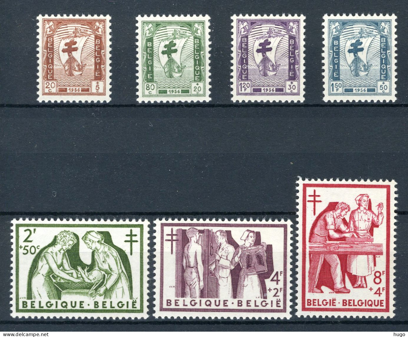 (B) 998/1004 MNH 1956 - Antiteringzegels. - Ungebraucht