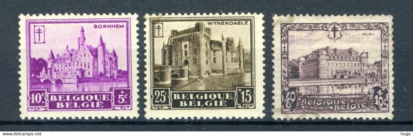 (B) 308/310 MH 1930 - Tuberculosebestrijding - Kastelen - Unused Stamps