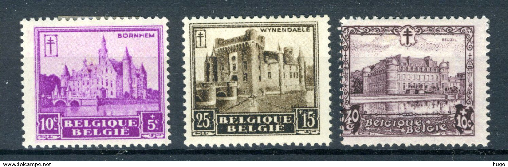 (B) 308/310 MH 1930 - Tuberculosebestrijding - Kastelen - 1 - Unused Stamps