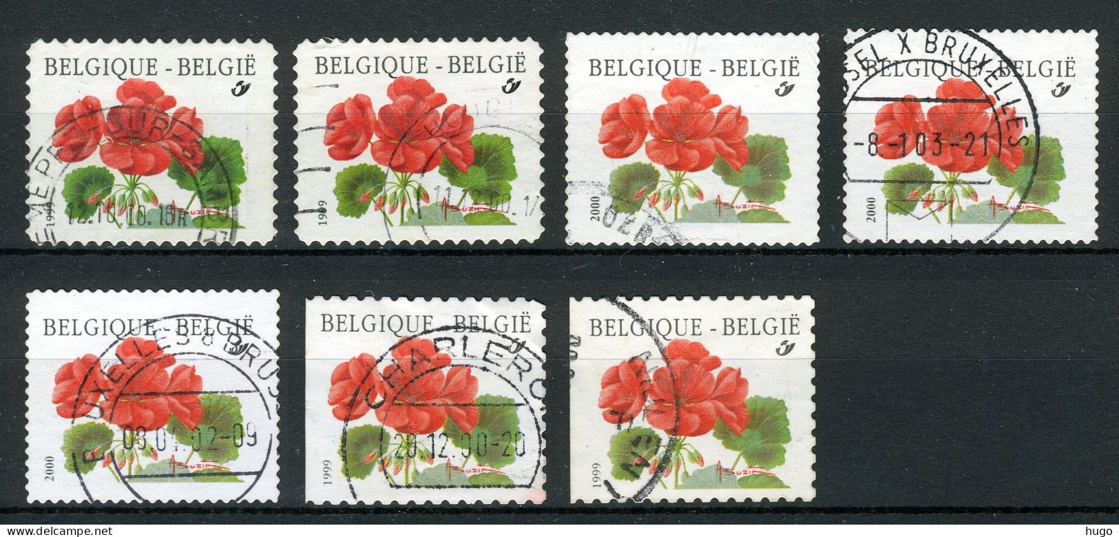 (B) 2977 Gestempeld 2001 - Geranium (7 Stuks) - Used Stamps