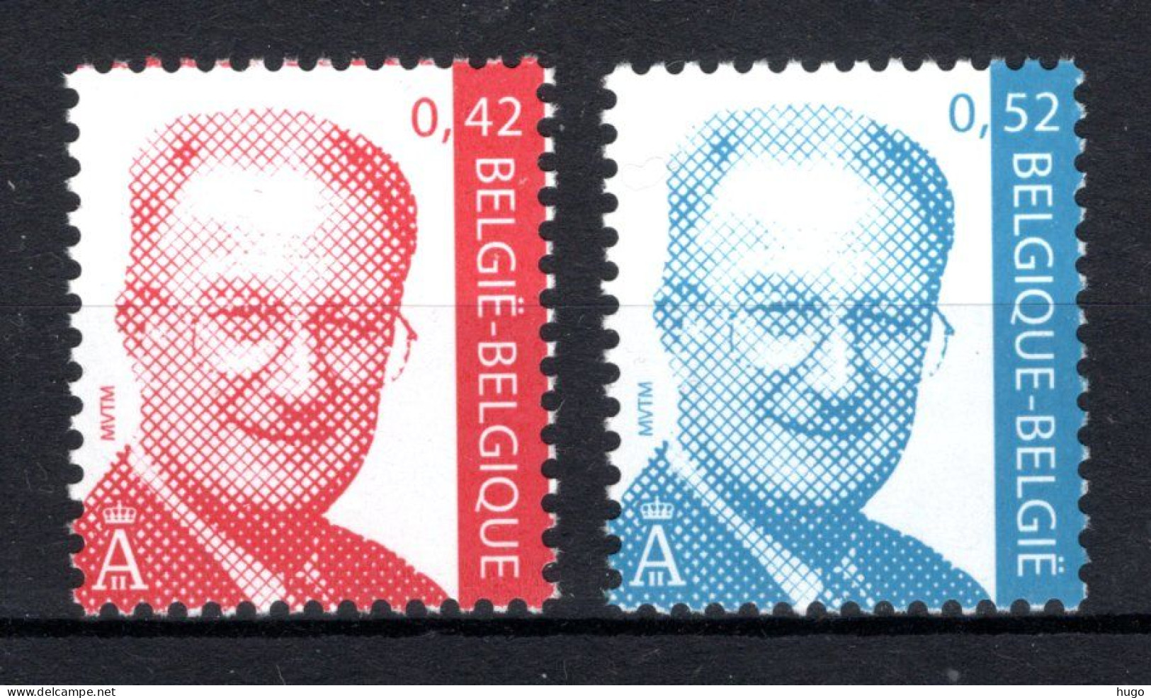 3050/3051 MNH** 2002 - Z.M. Koning Albert II - Nuevos