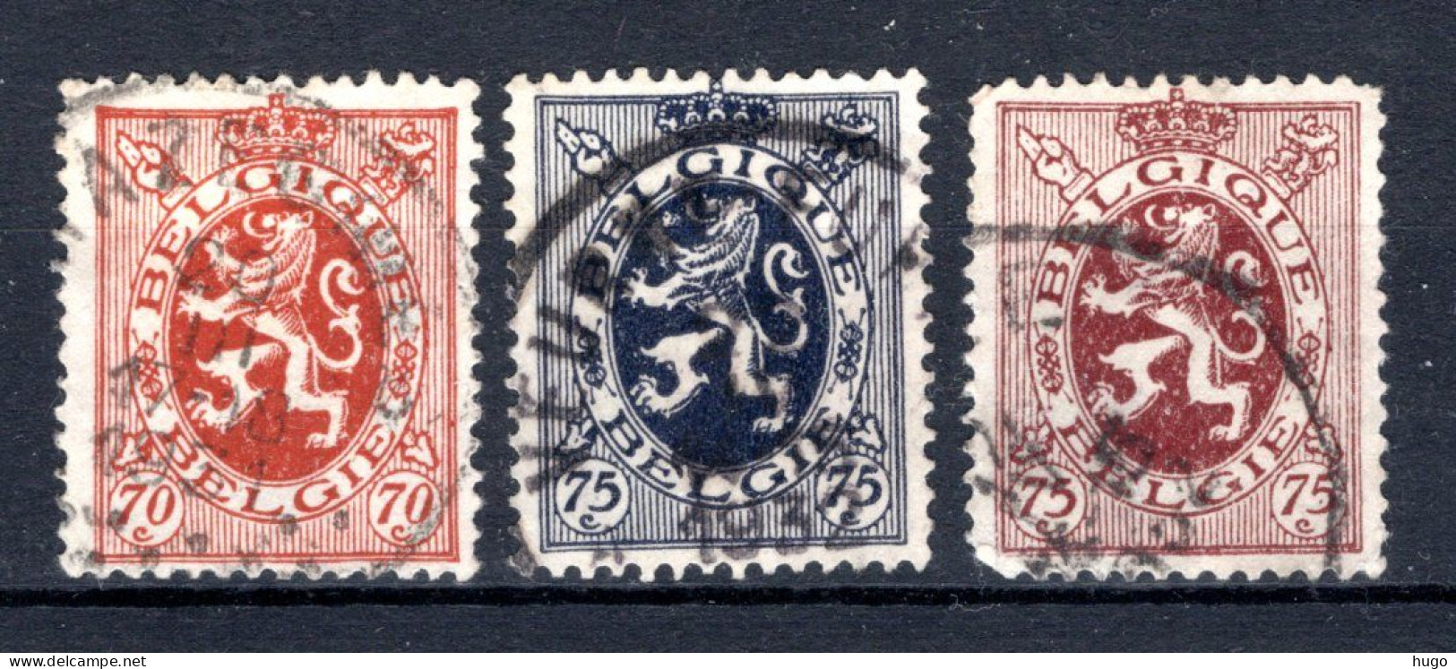 287/288A° Gestempeld 1929 - Heraldieke Leeuw - 1929-1937 Heraldic Lion