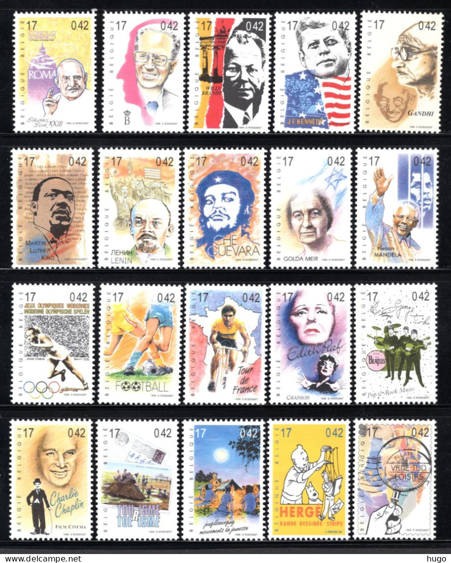 2858/2877 MNH 1999 - Een Reis Door De 20ste Eeuw In 80 Zegels. Deel 1. - Unused Stamps