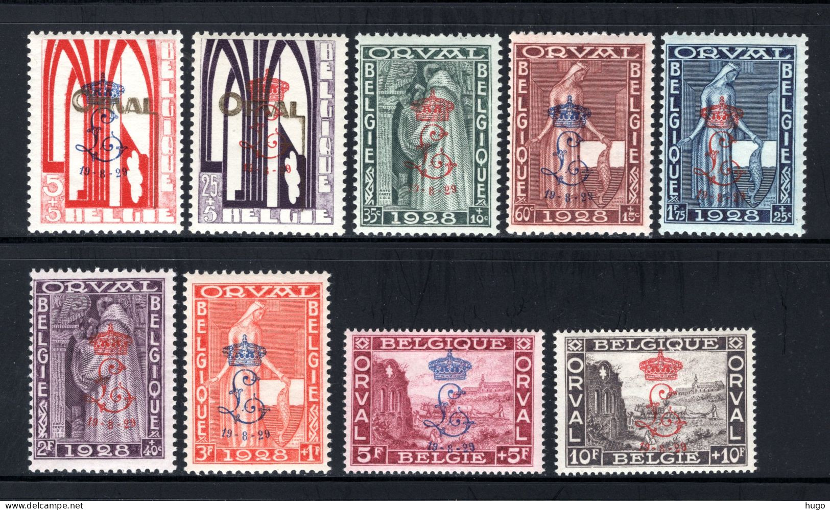 272A/272K MNH 1929 - Eerste Steenlegging Abdij Orval - Unused Stamps