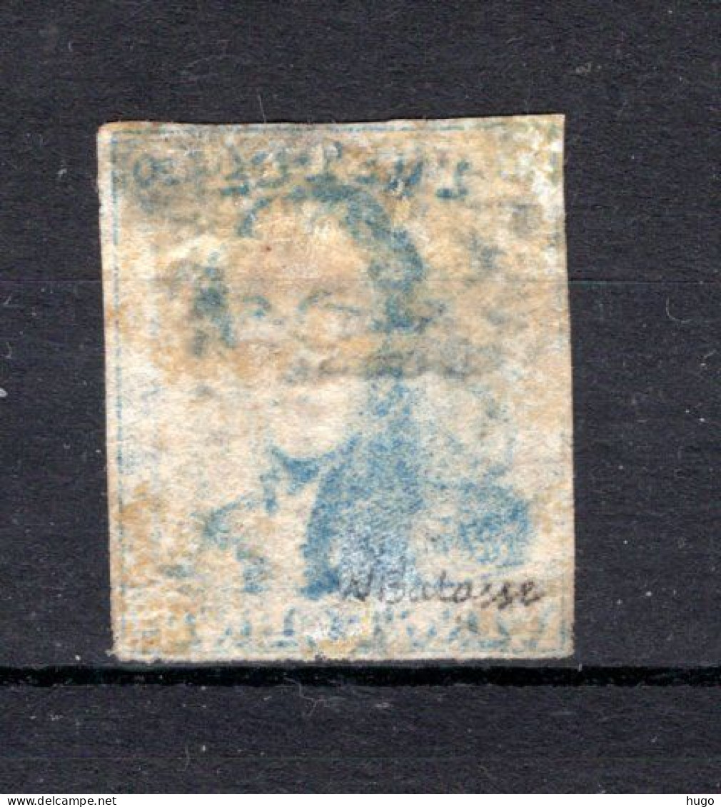 2 Zonder Gom (*) 1849 - Z.M. Koning Leopold I - 1849 Epaulettes