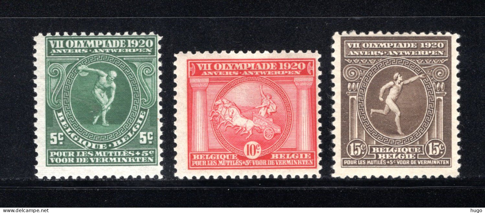 179/181 MNH 1920 - Olympische Spelen Te Antwerpen - Unused Stamps