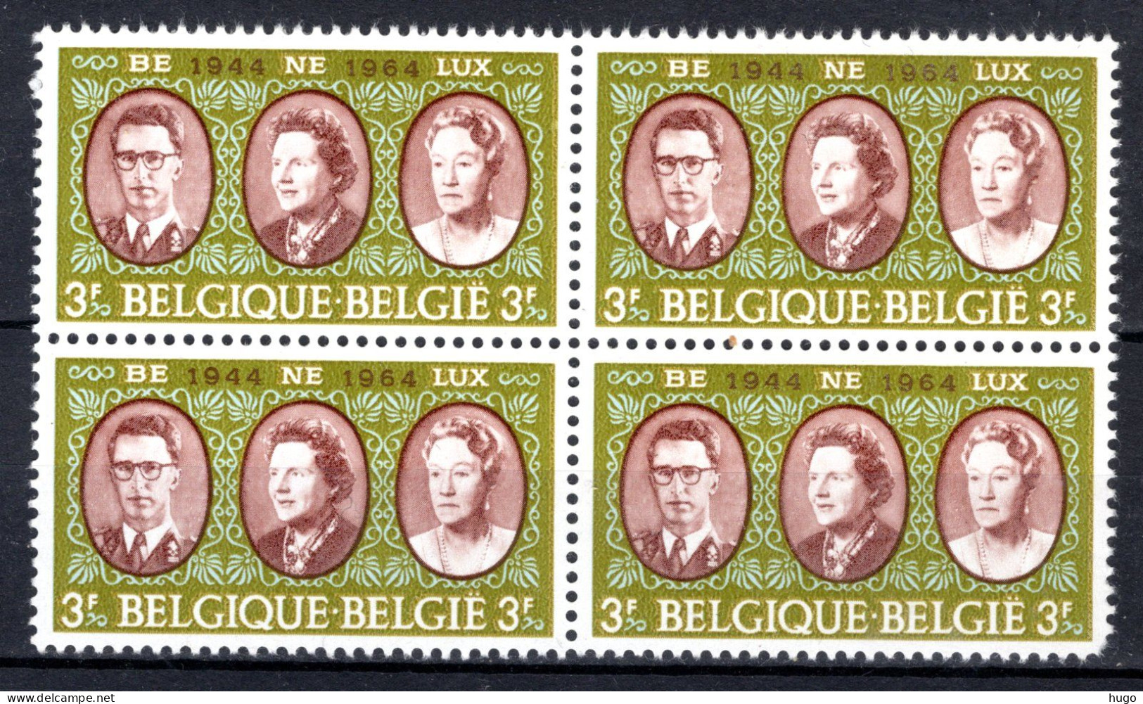 1306 MNH** 1964 - 20e Verjaardag Ondertekening Oprichting BENELUX - Unused Stamps
