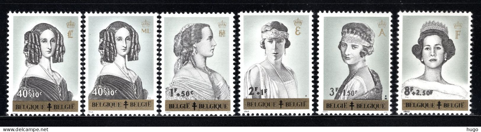 1233/1238 MNH 1962 - Koninginnen Van België. - Unused Stamps