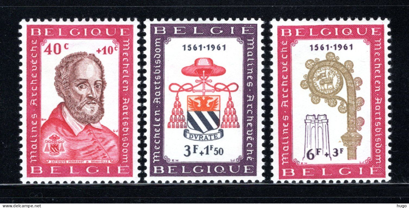 1188/1190 MNH 1961 - Het Aartsbisdom Van Mechelen. - Neufs