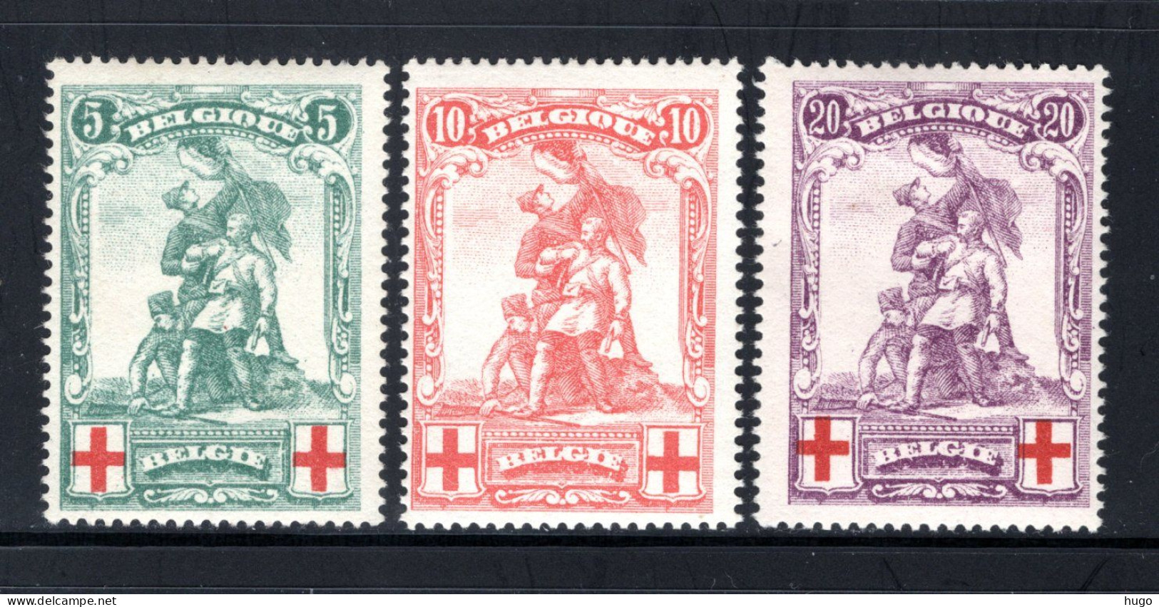 126/128 MNH 1914 - Ten Voordele Van Het Rode Kruis - 1914-1915 Red Cross