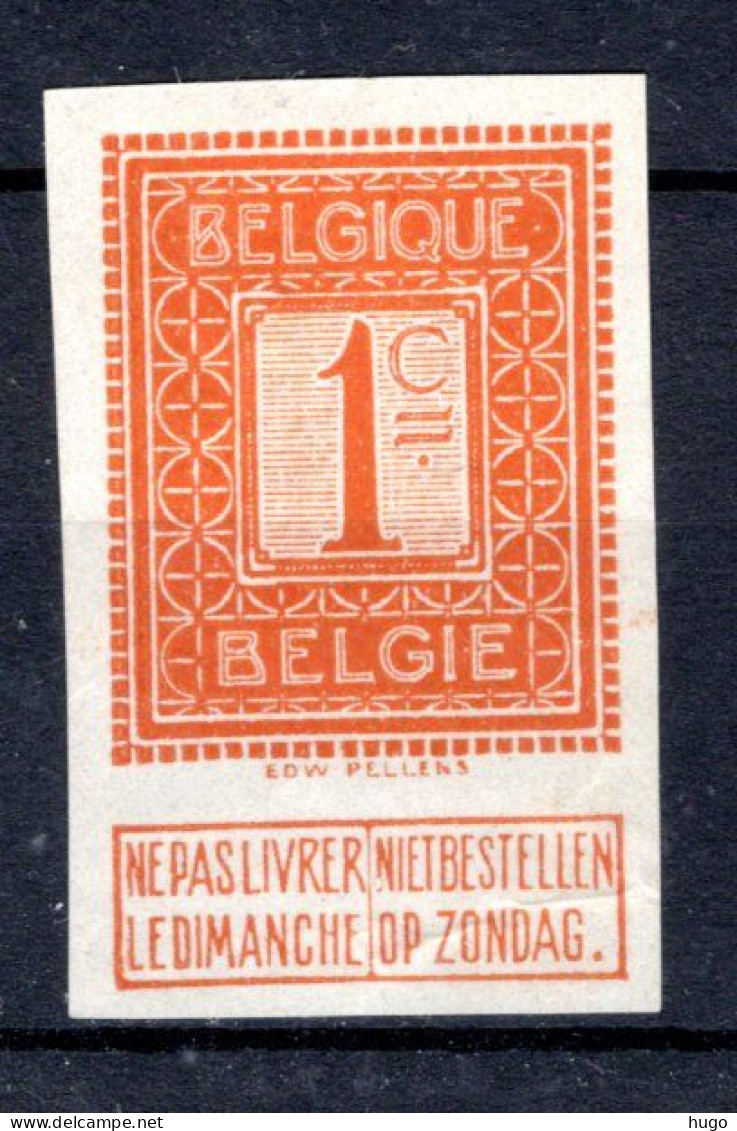 108 ND MH* 1912 - Cijfer Op Staande Leeuw - 1912 Pellens