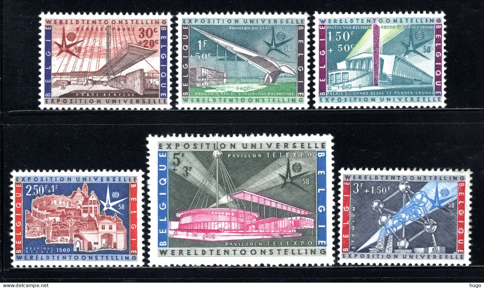 1047/1052 MNH 1958 - Wereldtentoonstelling In Brussel. - Unused Stamps