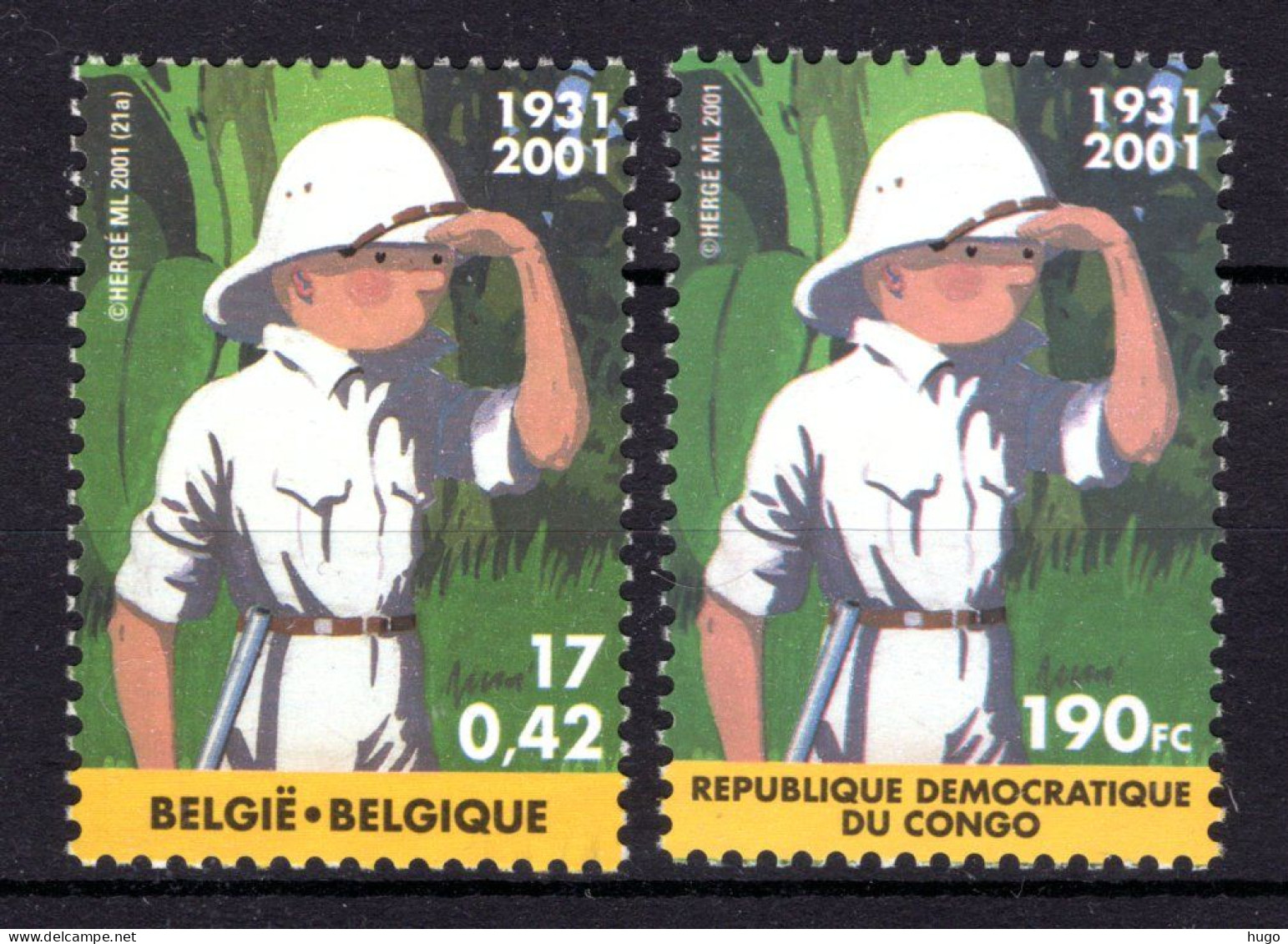 3048 MNH** 2001 - Gemeenschappelijke Uitgifte Met Democratische Rep. Congo -1 - Ungebraucht