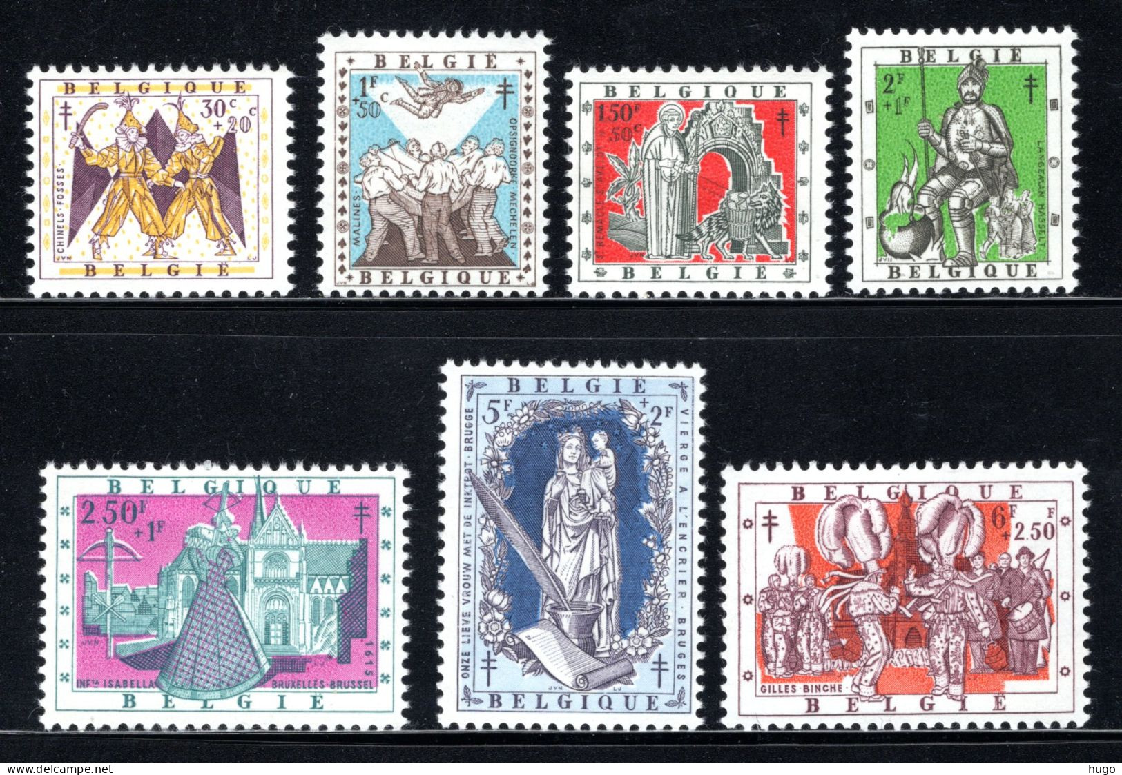 1039/1045 MNH 1957 - Antiteringzegels. - Unused Stamps