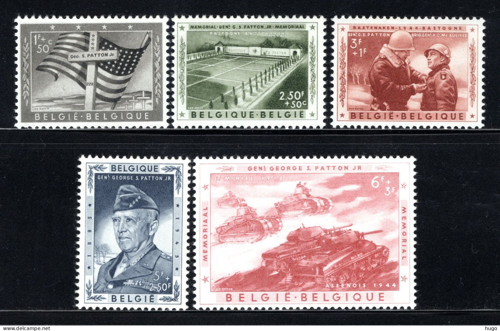 1032/1036 MNH 1957 - Memoriaal Van Generaal Patton. - Unused Stamps