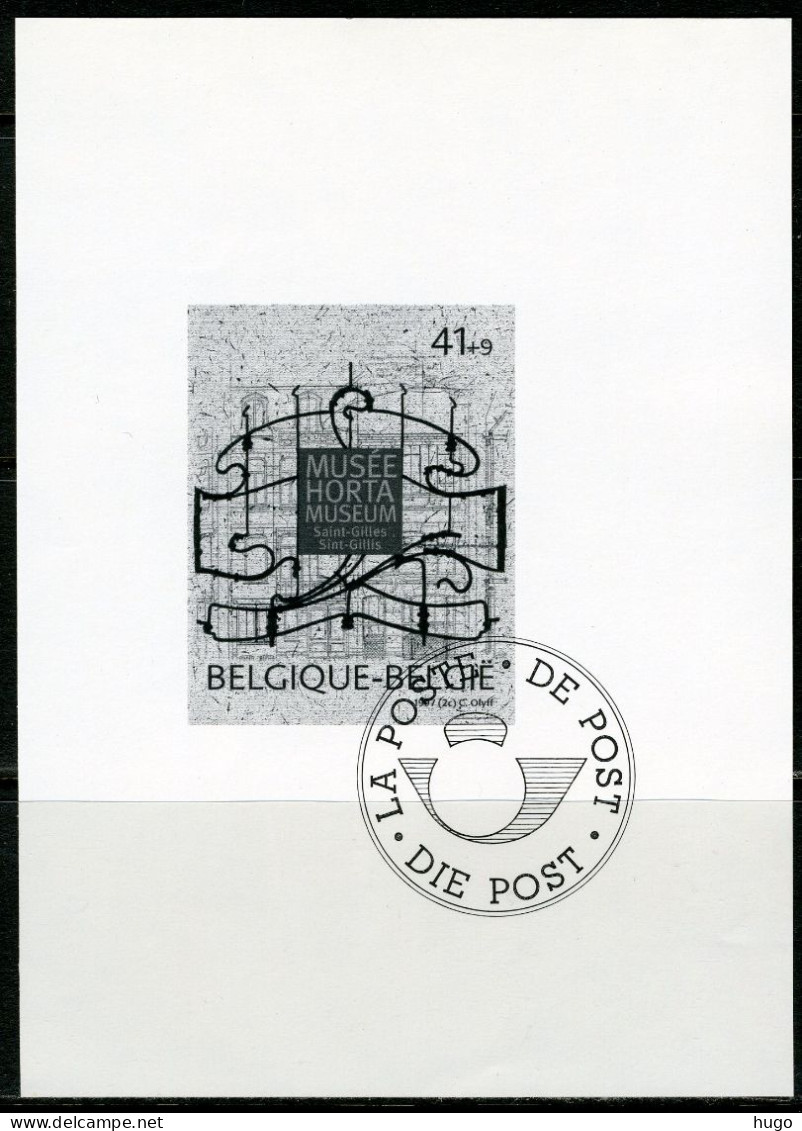 (B) Zwart Wit Velletje 1997  - GCA2 Horta Museum In St. Gillis  (2684) -2 - B&W Sheetlets, Courtesu Of The Post  [ZN & GC]