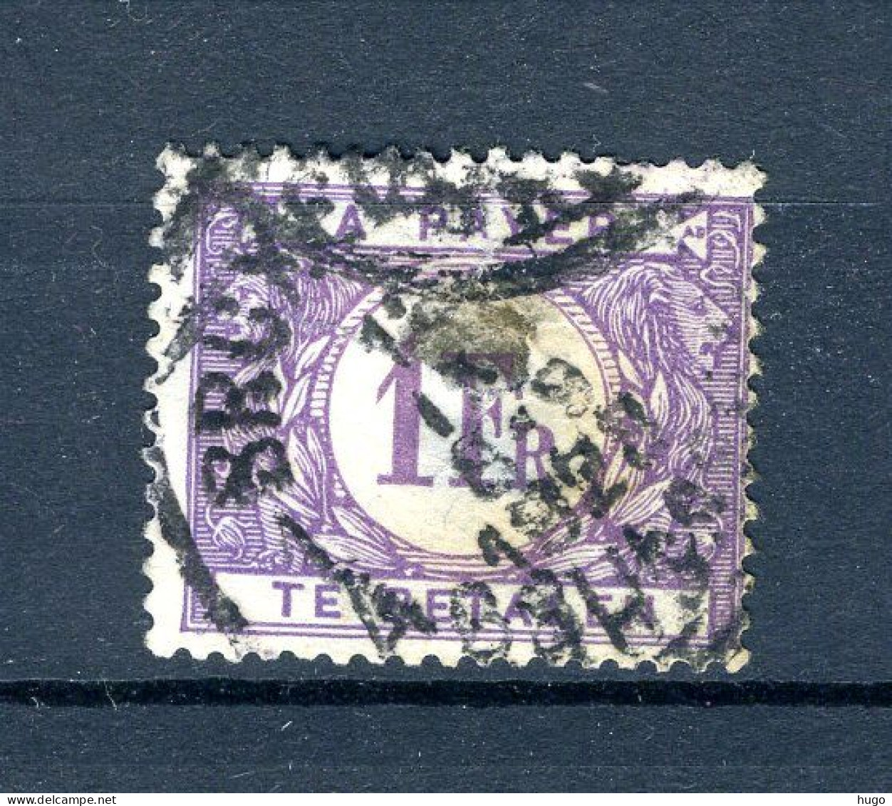 (B) TX43 Gestempeld 1922 - Dik Gekleurd Cijfer Op Witte Achtergrond - 1 - Postzegels