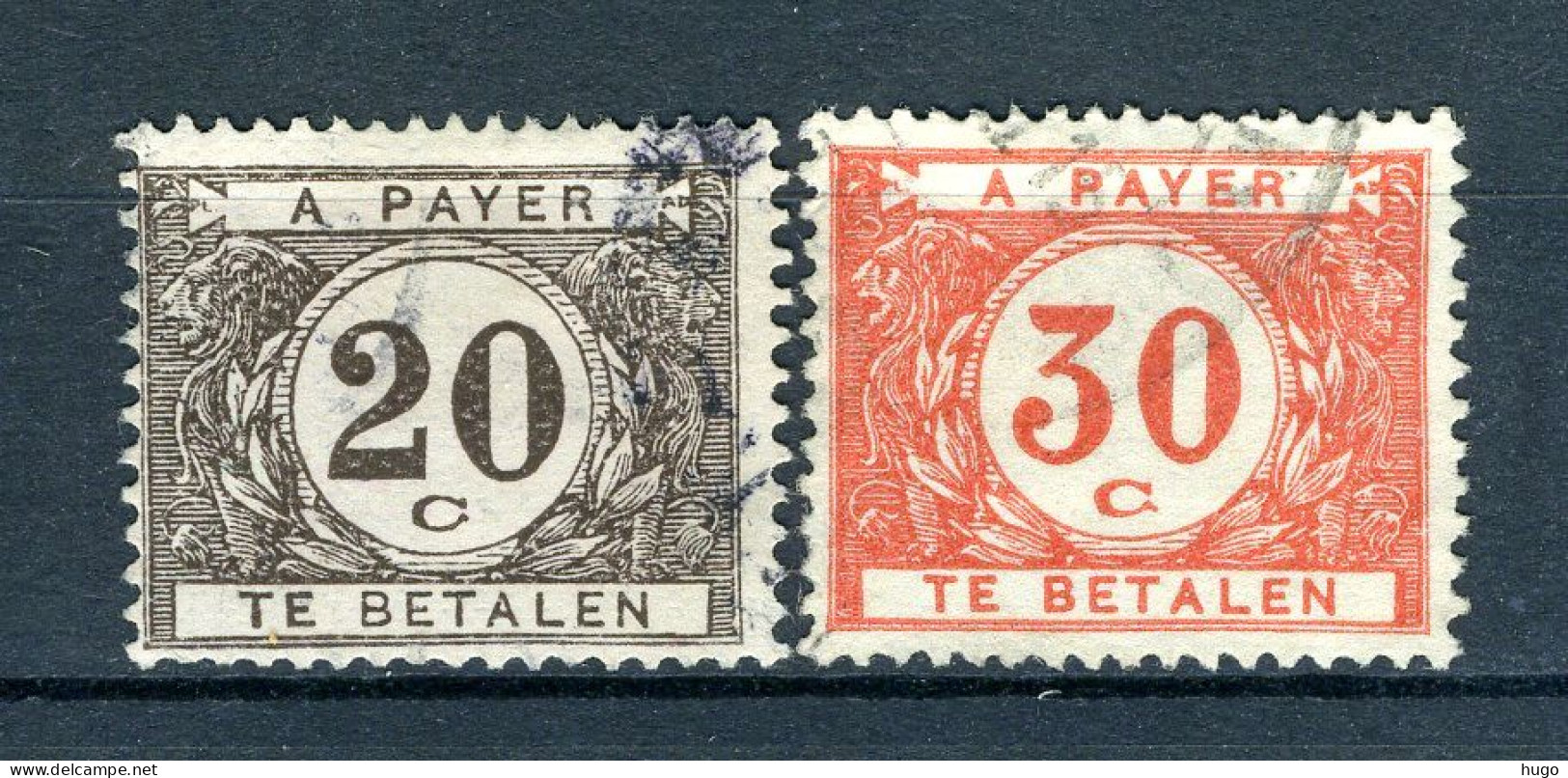 (B) TX34/35 Gestempeld 1922 - Dik Gekleurd Cijfer Op Witte Achtergrond - 3 - Postzegels