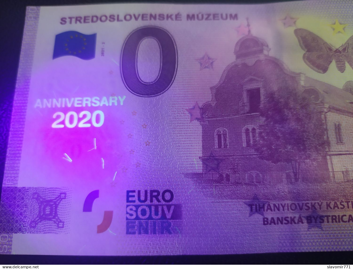 UNC 0 Euro Billet / Euro-Schein Souvenir Slovaquie / Slowakei / Slovakia 2021 - STREDOSLOVENSKÉ MÚZEUM ANNIVERSARY 2020 - Essais Privés / Non-officiels