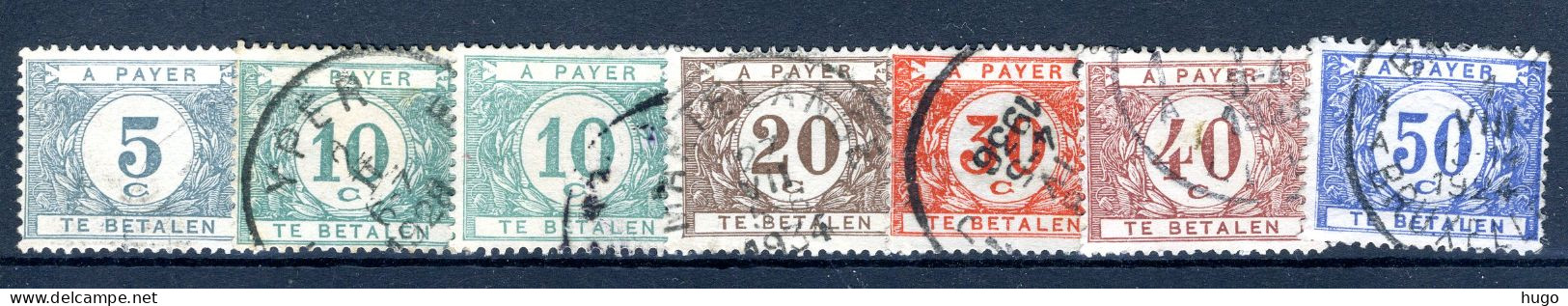 (B) TX32/38 Gestempeld 1922 - Dik Gekleurd Cijfer Op Witte Achtergrond - 1 - Stamps