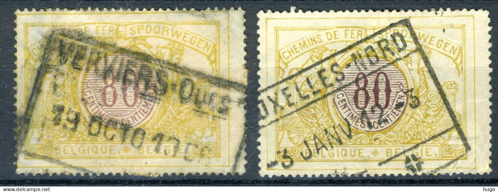 (B) TR39 Gestempeld 1902 - In 2 Kleuren (2 Stuks) - Used