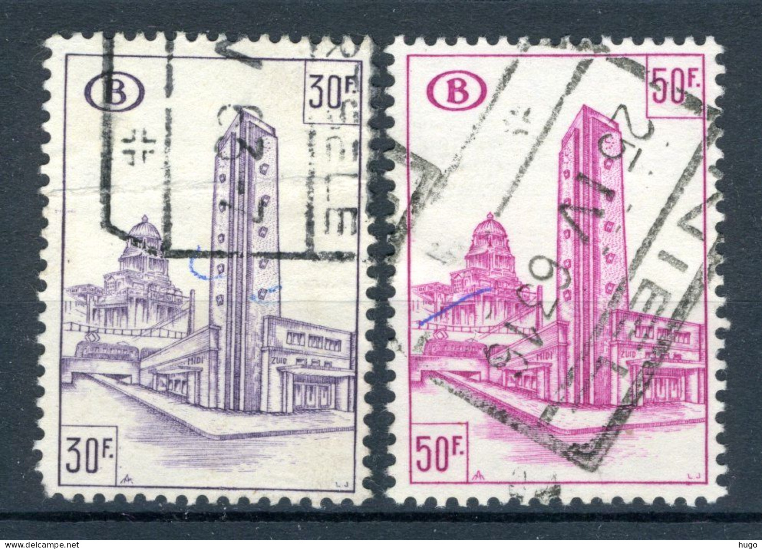 (B) TR349/350 Gestempeld 1953 - Noord Zuid Verbinding Brussel - 2 - Used