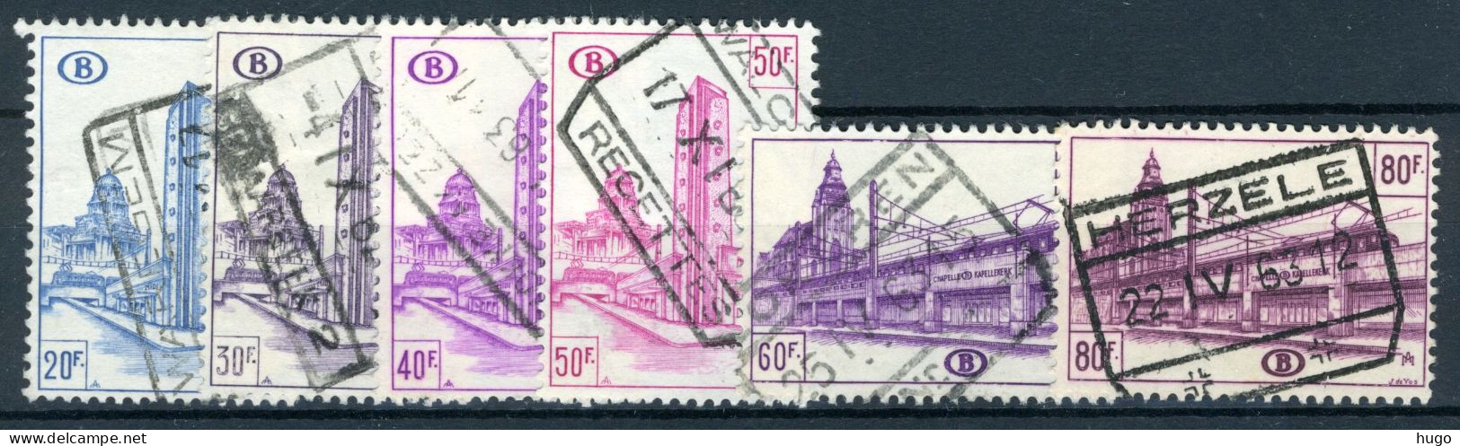 (B) TR348/353 Gestempeld 1953 - Noord Zuid Verbinding Brussel  - Gebraucht