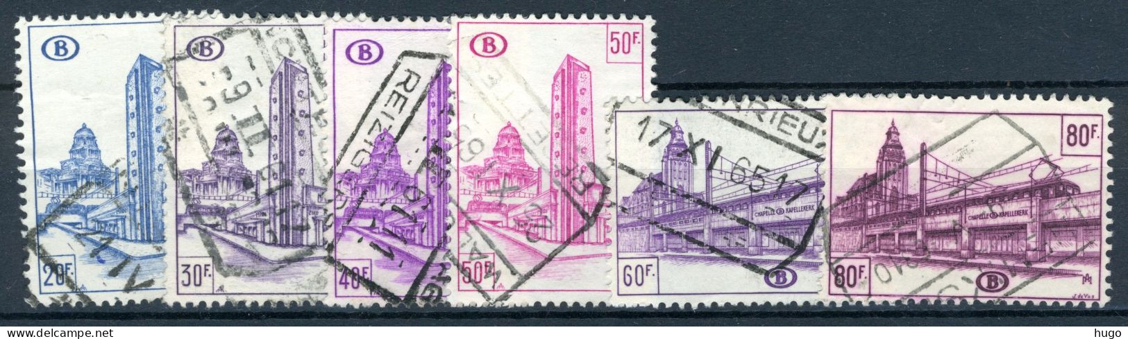 (B) TR348/353 Gestempeld 1953 - Noord Zuid Verbinding Brussel - 3 - Used