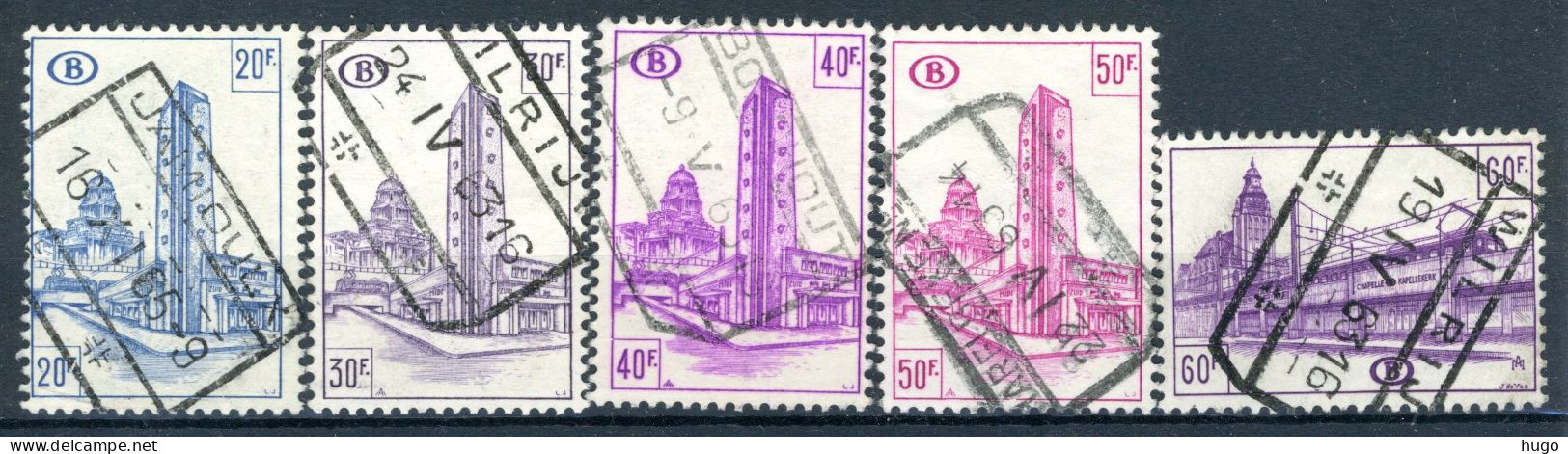 (B) TR348/352 Gestempeld 1953 - Noord Zuid Verbinding Brussel - 6 - Usados