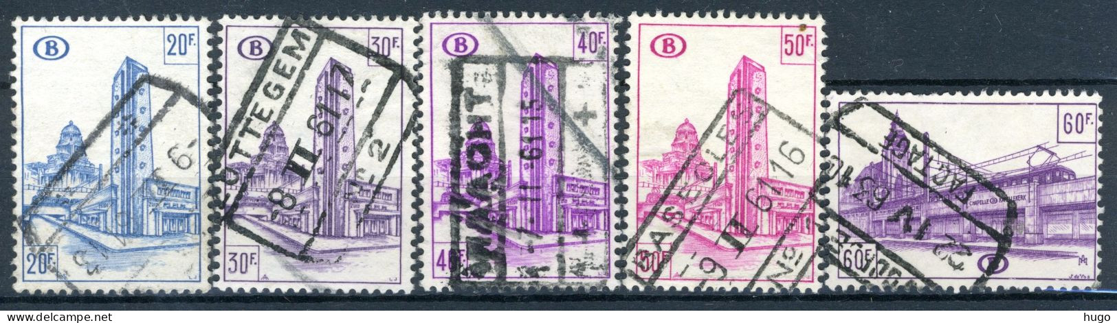 (B) TR348/352 Gestempeld 1953 - Noord Zuid Verbinding Brussel  - Used